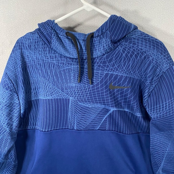 Nike Dri Fit Pullover Hoodie Sweatshirt Blue Mens Size 3XL - Picture 2 of 8